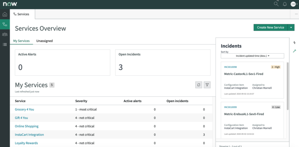 Site Reliability Operations ServiceNow